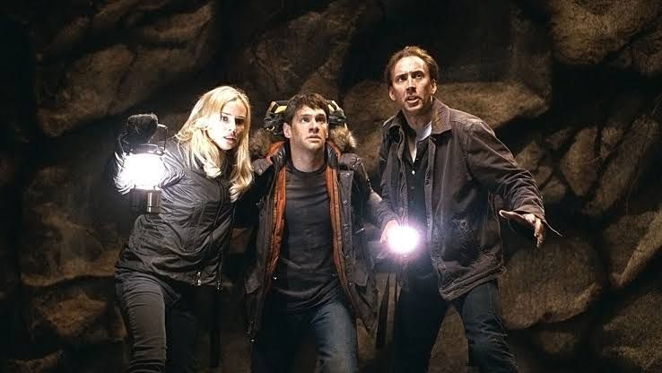 Nicolas Cage and Justin Bartha in a scene from the film National Treasure: Book of Secrets.