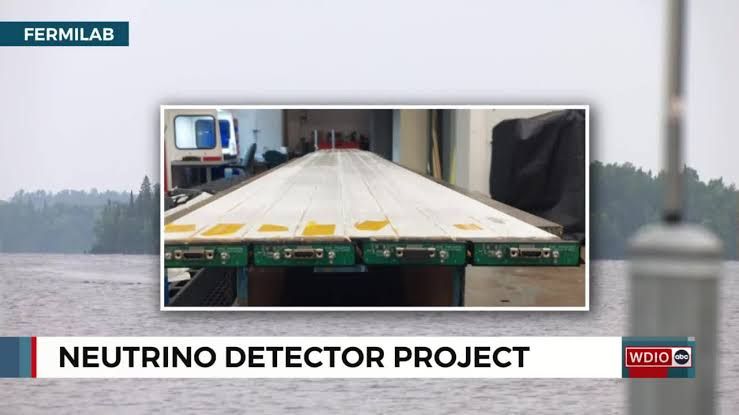 Scientists preparing underwater neutrino detection equipment for deployment in Lake Superior.