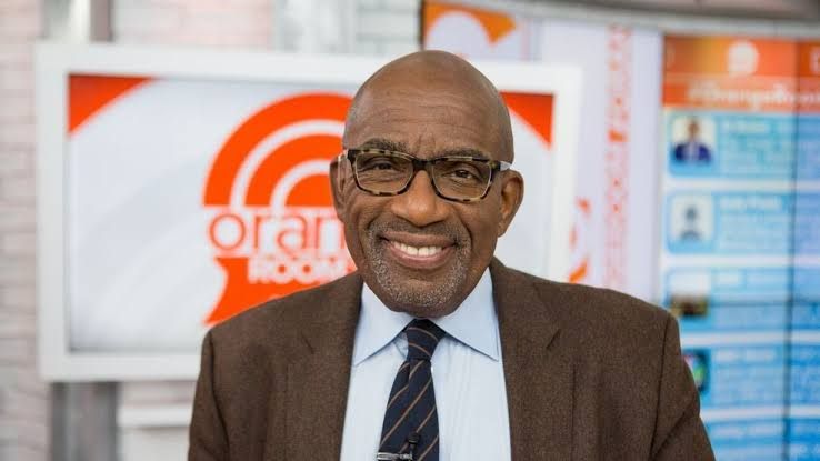 Craig Melvin and Al Roker on the Today show set at Rockefeller Plaza.