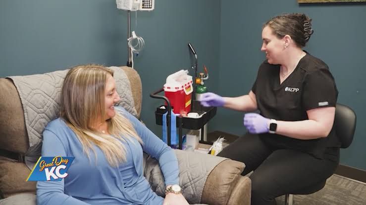 Dr. Handoo from Kansas City Psychiatry Partners discusses IV ketamine treatment options in a professional studio setting.