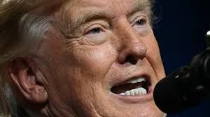 President Donald Trump speaking to a crowd at the Red Rock Resort in Las Vegas.