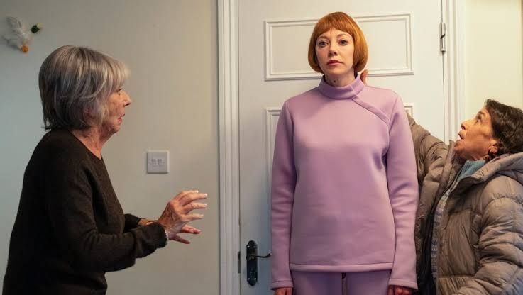 Sue Johnston and Diane Morgan in a scene from the BBC sitcom Ann Droid.
