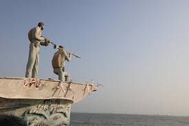 A sculpture overlooking the Strait of Hormuz in Bandar Abbas, Iran, during the August 2026 maritime tensions.
