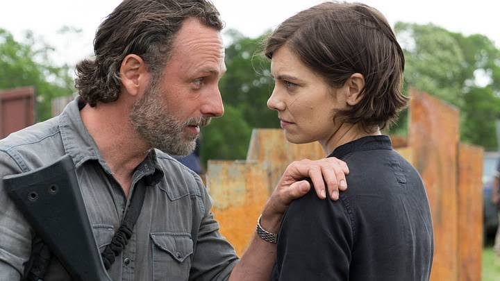 Lauren Cohan and Jeffrey Dean Morgan as Maggie Rhee and Negan in The Walking Dead: Dead City season 3.