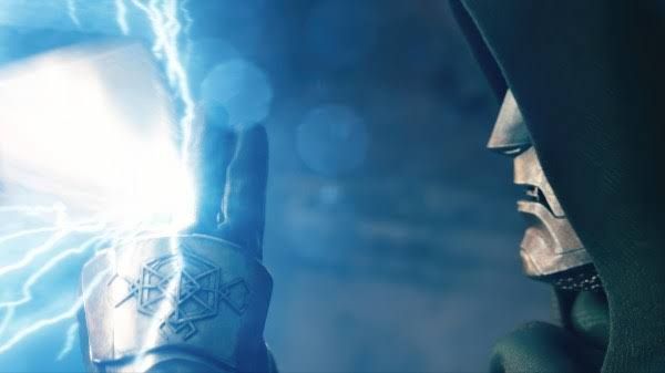 The Avengers: Doomsday advance poster featuring Robert Downey Jr. as Doctor Doom.