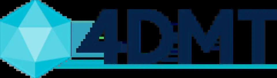Company logo for 4D Molecular Therapeutics displayed on a professional background for a corporate announcement.