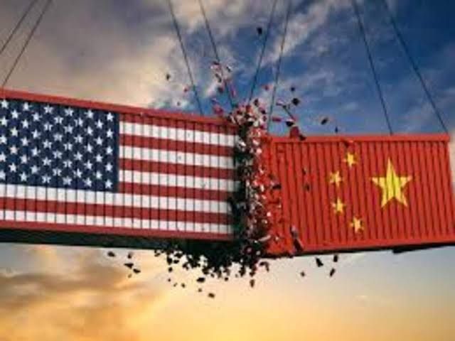 A stylized graphic showing a conceptual red line drawn across a map of China to represent its fixed economic stance.
