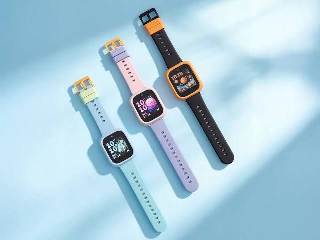 TCL Kids Watch K5 in multiple colors showing the 2MP camera and rugged frame design.