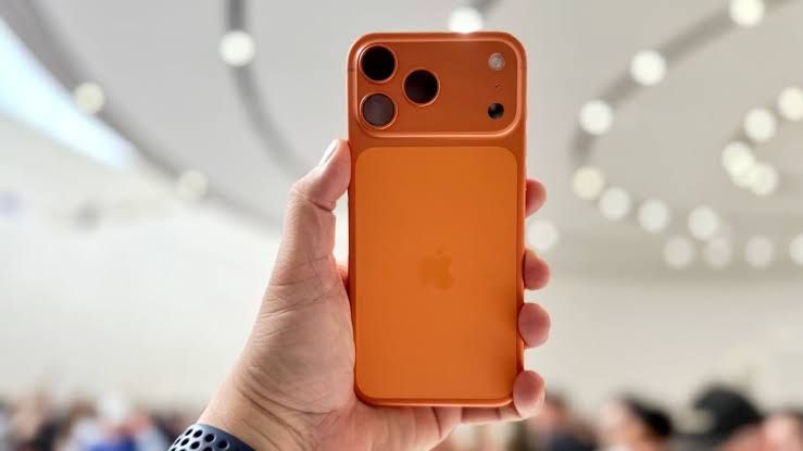 iPhone 17 Pro on display at Apple Park, representing the upcoming iOS 27 features and hardware security.