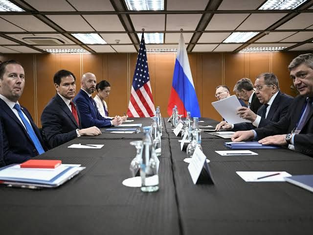 US Secretary of State Marco Rubio and Russian Foreign Minister Sergey Lavrov meet during the ASEAN forum in Manila.