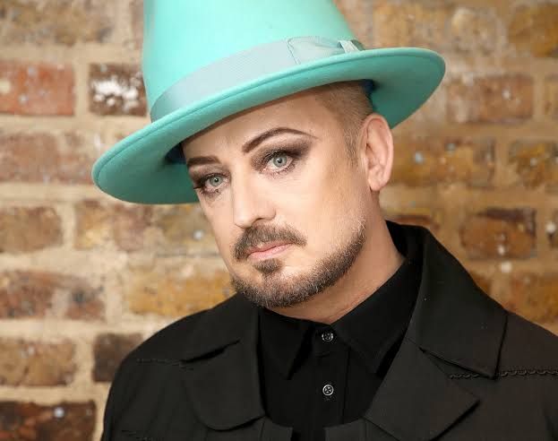 Boy George during a public appearance discussing his recent departure from the Jesus Christ Superstar production.