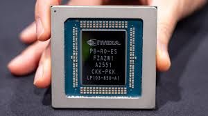 Nvidia Groq 3 LPU chip on display at a tech conference, highlighting the new hardware in production.