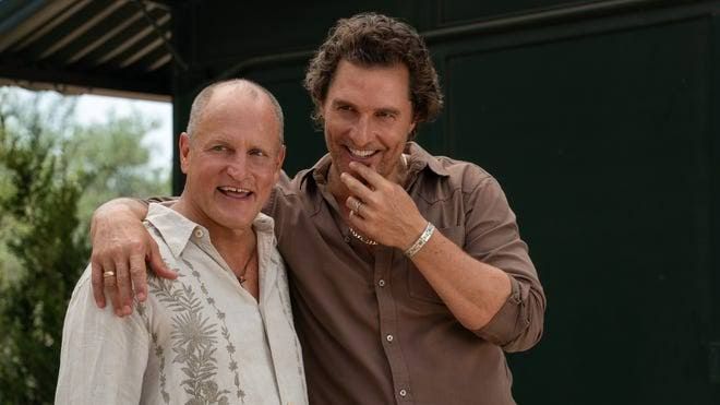 Matthew McConaughey and Woody Harrelson appearing in the television comedy Brothers.