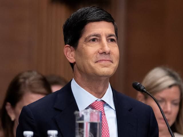 Federal Reserve Chair Kevin Warsh speaks at a press conference regarding the latest interest rate decision.