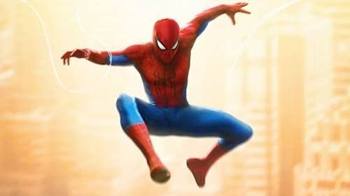 Spider-Man: Brand New Day movie poster featuring the protagonist against a stylized cityscape.