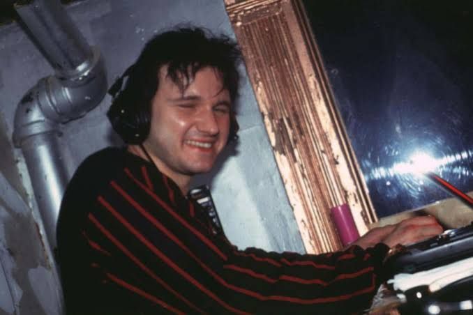 Dave Kendall standing in the Limelight nightclub in New York City during a 1993 event.