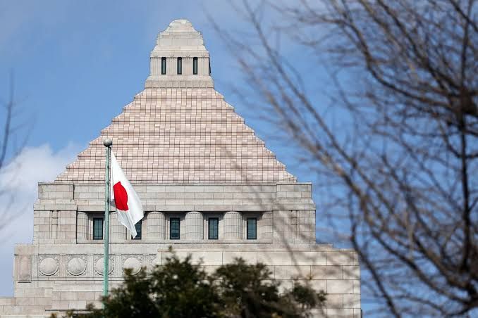 The National Diet building in Tokyo, the primary seat of the Japanese government.