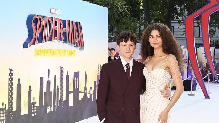 Tom Holland and Zendaya at the UK premiere of Spider-Man: Brand New Day in London on July 29, 2026.