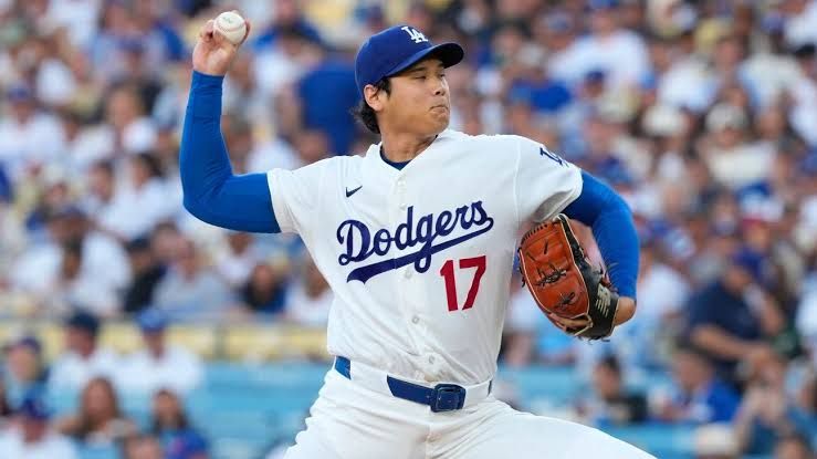 Shohei Ohtani at the plate during a game for the Los Angeles Dodgers.