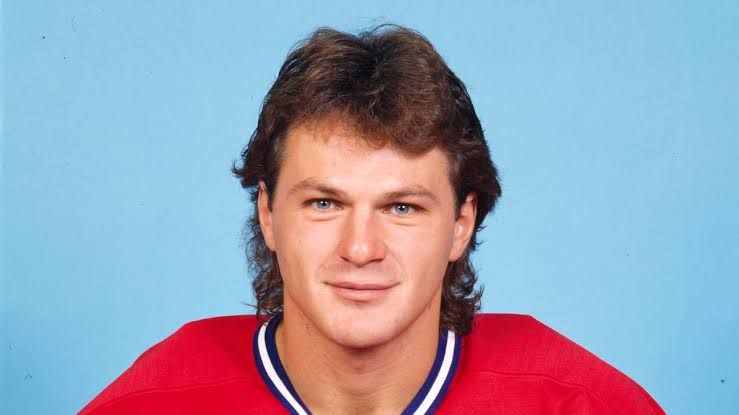 Claude Lemieux in his Montreal Canadiens jersey during his professional hockey career.