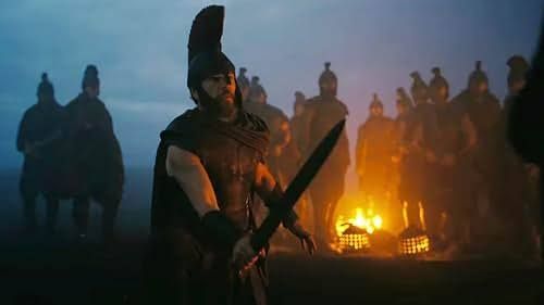 Christopher Nolan on set directing his new film The Odyssey during its high-grossing opening weekend.