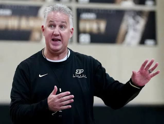 Enzo Shahrvin practicing at the Purdue basketball facility as he awaits his NCAA eligibility status.