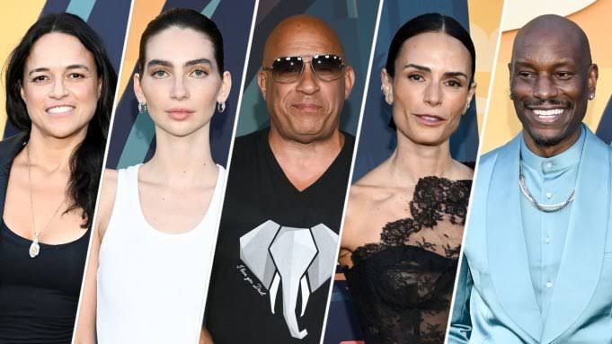 Vin Diesel and Meadow Walker at the 25th anniversary screening of The Fast and the Furious in Los Angeles.
