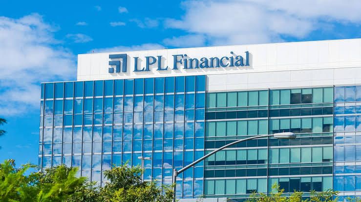 LPL Financial corporate signage displayed prominently on a modern office building exterior during business hours.