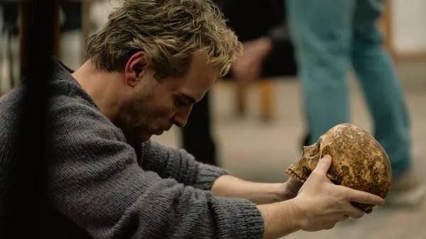 Andrew Scott portraying actor Ian Charleson during a intense scene from the film Elsinore at the National Theatre.