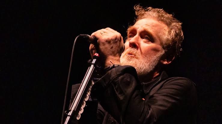 Glen Hansard performing on stage at a concert in London in May 2026.