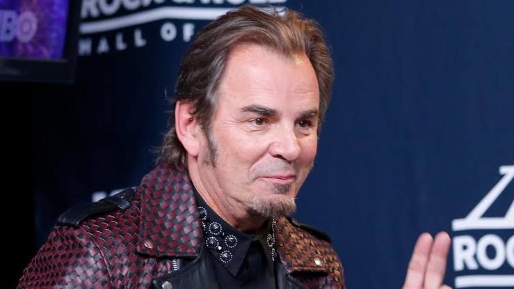 Jonathan Cain, Journey keyboardist, speaks during an interview while discussing his political views on music.