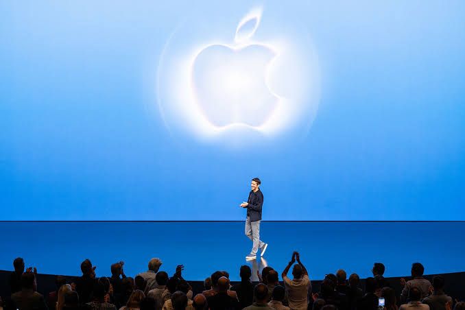 John Ternus announcing the iPhone Duo at the Apple product event in Cupertino.