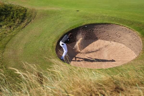 Lydia Ko stands on the 15th green during the second round of the Women's British Open in Lytham St. Anne's.