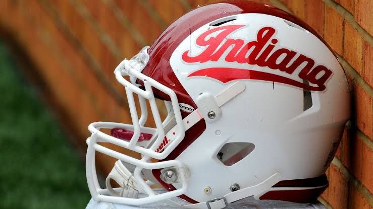 Five-star wide receiver Monshun Sales announcing his commitment to Indiana during an appearance on television.