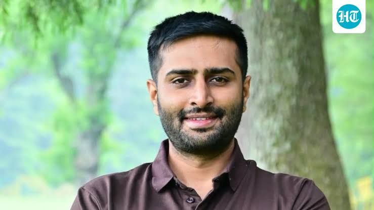 Supreeth Kashyap, founder of Wellbi, working in his Mysuru office.