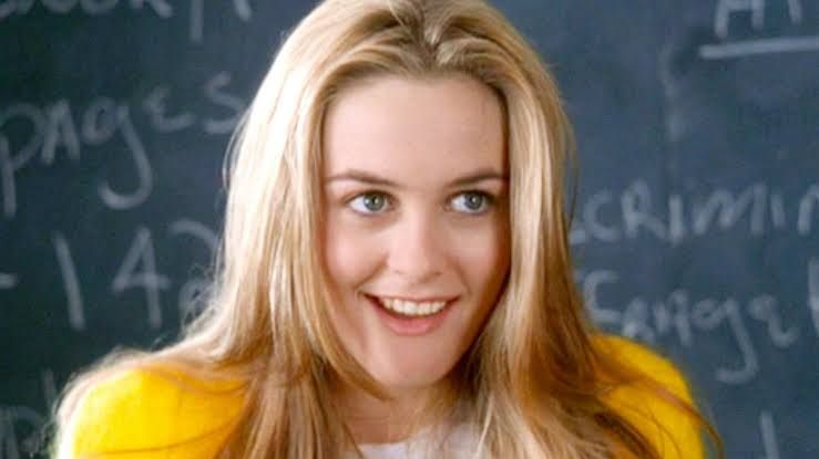 Alicia Silverstone as Cher Horowitz in the 1995 film Clueless.