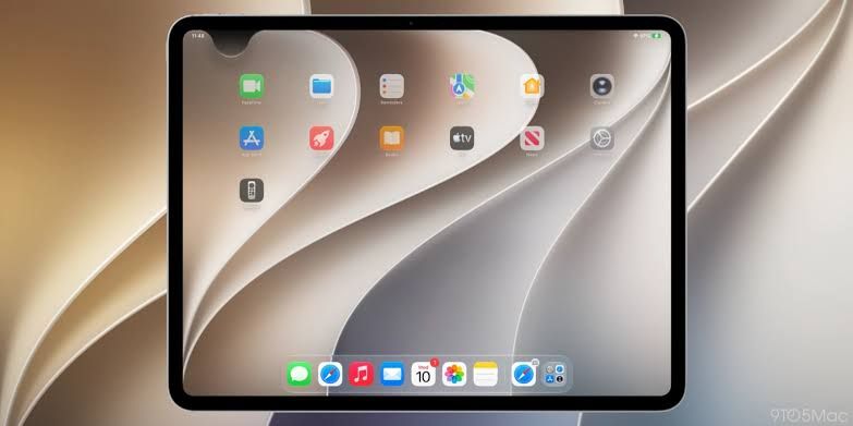 An iPad display showing the new notification and Siri AI gesture zones in the iOS 27 beta.