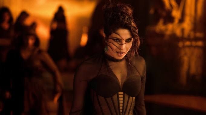 Priyanka Chopra in costume for her role as Mandakini in the upcoming film Varanasi directed by S.S. Rajamouli.