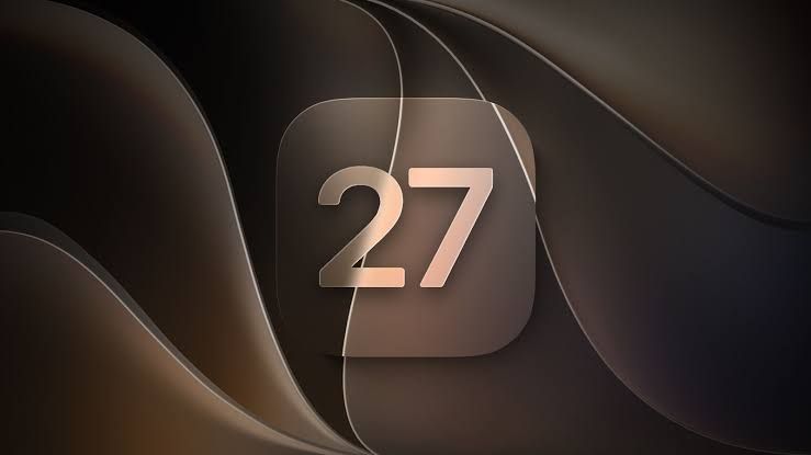 iPhone 17 Pro display showing updated iOS 27 settings menu with new ProRes Log video encoding options.