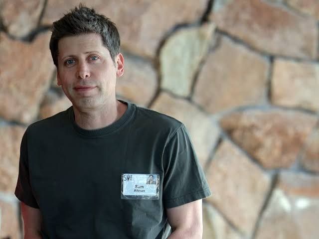 Sam Altman speaking during a professional event regarding the rapid evolution of artificial intelligence.