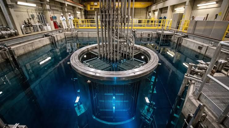 Researchers at Oak Ridge National Laboratory using plasma-based Electromagnetic Isotope Separation equipment.