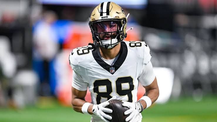 New Orleans Saints receiver Ja'Lynn Polk running a route during a team training camp session.