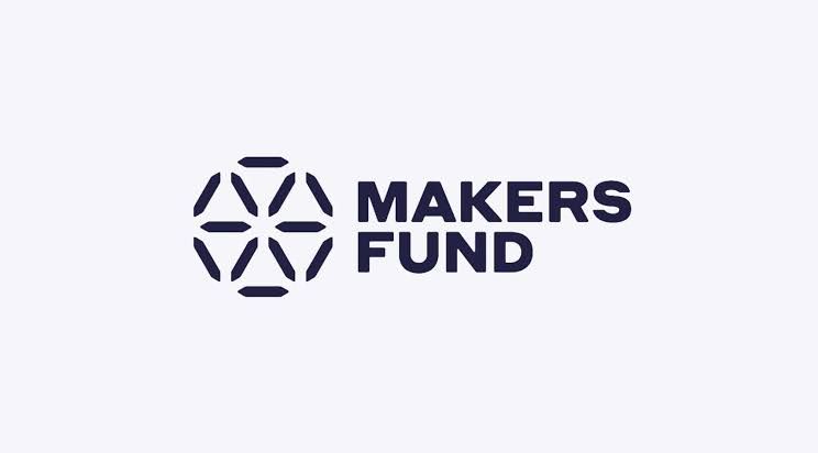 Makers Fund logo on a dark background signifying venture capital investment in interactive entertainment.