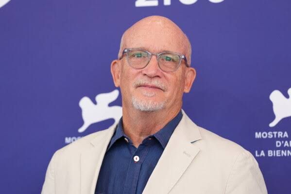 Director Alex Gibney at the Venice Film Festival photo call for his upcoming documentary about Elon Musk.