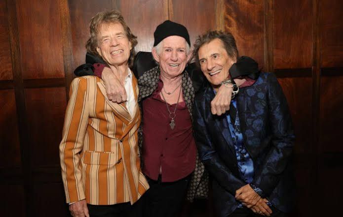 Mick Jagger and Keith Richards of The Rolling Stones performing on stage during a recent concert tour.
