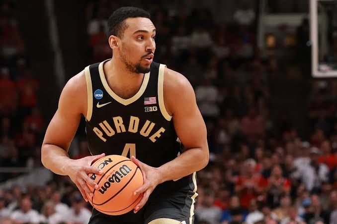 Trey Kaufman-Renn in a Purdue uniform during a game, now seeking eligibility to play college basketball again.