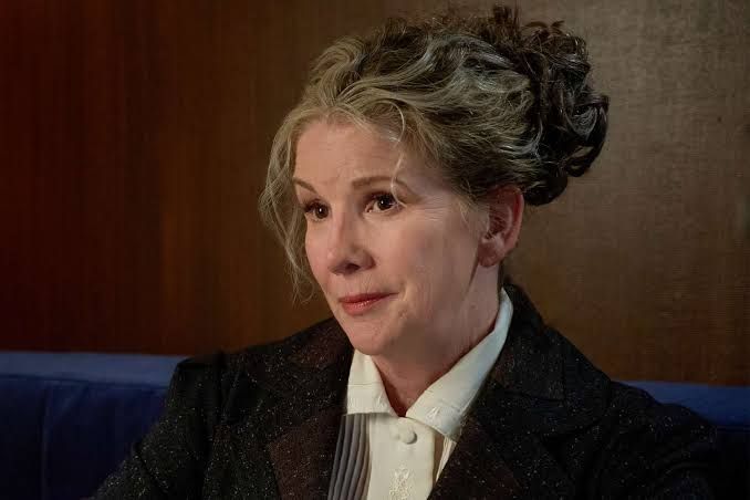 Melissa Gilbert portraying the character Georgie McGill on the Hallmark Channel series When Calls the Heart.