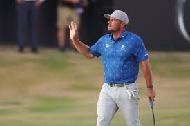 Golfer walks along the green at Royal Birkdale during the 154th Open Championship.