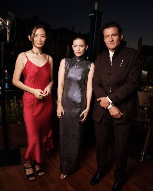Amal Clooney and other guests attending the Cartier Cinema Club dinner at the Gritti Palace in Venice.
