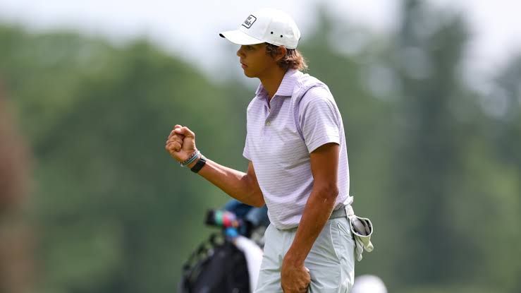 Golfers competing on a professional course during a tournament event representing the Asian Tour.